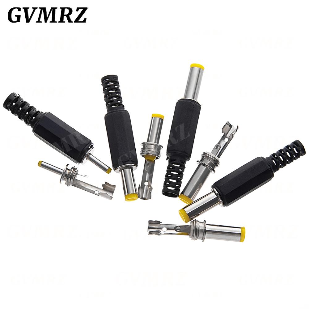 10PCS/lot  DC Power Adapter plug 5.5*2.1mm DC Plug Connector Welding Line Male Plug 5.5x2.5 4.8 1.7 1.35 0.7MM