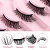 7 Pairs Of Half-Eye False Eyelashes, Dense Curled Eye Tail, Elongated Half-Eye False Eyelashes