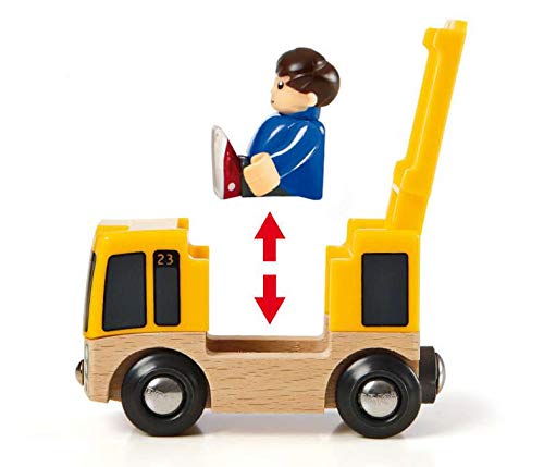 BRIO WORLD Rail & Road Travel Set [33-Piece Set] for Ages 3+ (Wooden Train with Rails) 33209