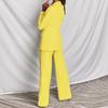 AutumnWomen's Fashion Elegant Long Sleeves Suit Straight-Leg Trousers Suit Already In Stock