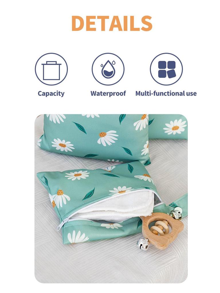 3-Piece Cute Travel and Storage Bag Set: Dustproof Hanging Bag, Clothes Organizer, Diaper & Miscellaneous Bag