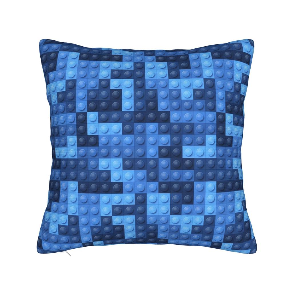 Candy Multicolor Building Blocks Pattern Pillow Cover Comfy Cushion Cover Funny Pillow Case For Living Room Chair