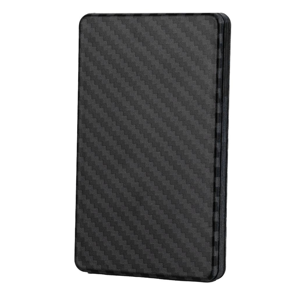 Portacarte in Fibra di Carbonio Sintetica Portafogli Minimalisti Multifunzione Organizzatore di Carte Leggero Portatile Uso Quotidiano