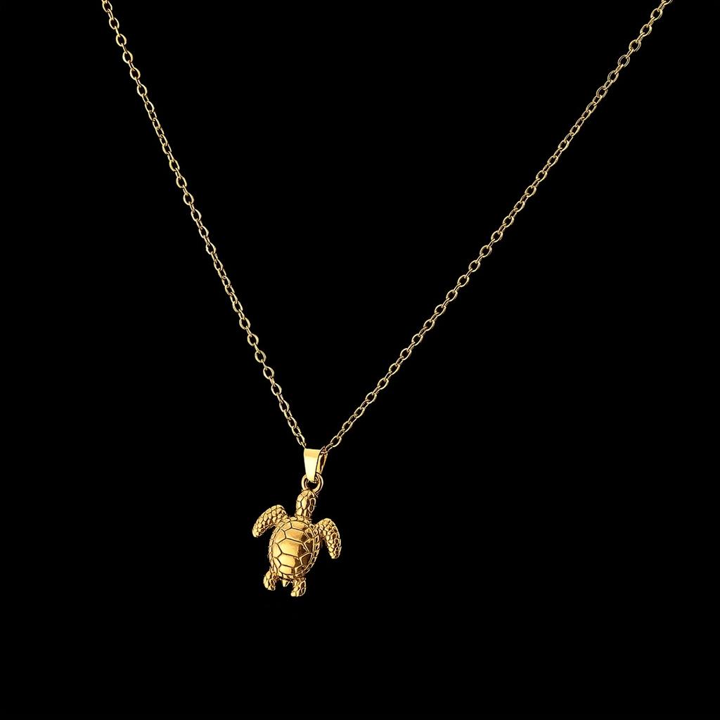 Exquisite Turtle Shaped Pendant Necklace, A Must-have for Casual Vacation Style, An Ideal Gift for Friends or Brothers, and The Perfect Choice