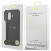 Guess Grained Ring MagSafe case for iPhone 17 black