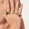 Luxurious British-Style Cluster Diamond Ring - Shiny, Elegant, and Versatile