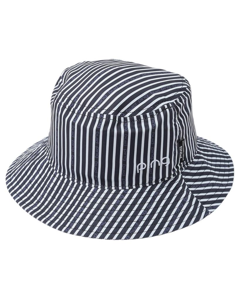 Bucket Hat Golf Hat FR [Pin Apparel] Women's (Stripe) / / 622-5187306 120_Navy
