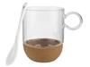 Glass Mug On Cork Base 240 Ml W1