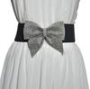 2026 New Ladies Fashion Elastic Wide Waist Seal Dress Decoration Rhinestone Inlaid Bow Corset Belts for Women Luxury Designer