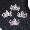 10Pcs Able Flash  Studded Alloy Crown Accessories Diy Hairpin Hair Clip Decoration