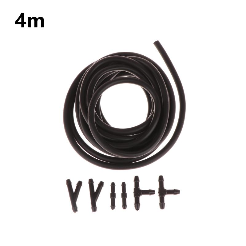 Windshield Wiper Washer Nozzle Hose With Connector Kit T Y I 3 Types Joint Windscreen Spray Jet Water Hose Fluid Tube Joiner