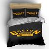 Boston Bruins Logo Design Bedding Set Print Bedding Set Duvet Cover Pillowcases (1* Duvet Cover 2* Pillowcases Do Not Include Comforter)