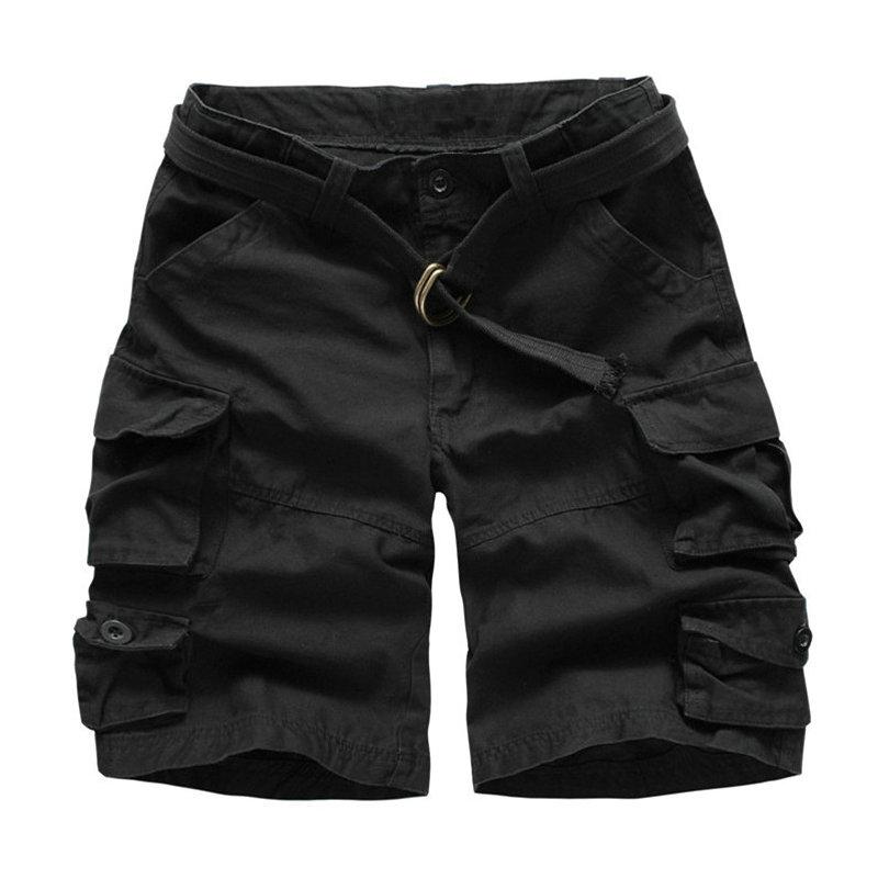

2022 Нові модні військові шорти-карго Чоловічі високоякісні бавовняні повсякденні чоловічі літні шорти з кількома кишенями ( З поясом ) L