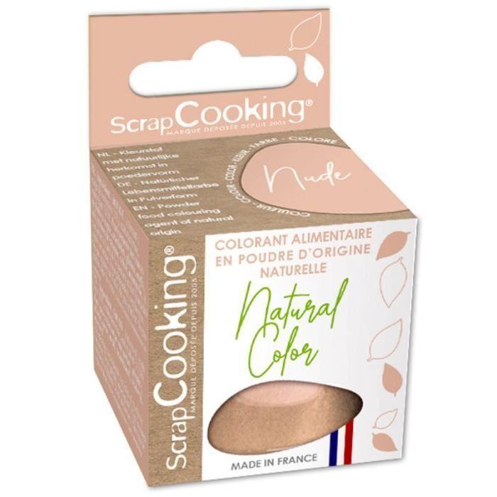 Colorant alimentaire en poudre - Nude - 10 g - SCRAPCOOKING - Blanc