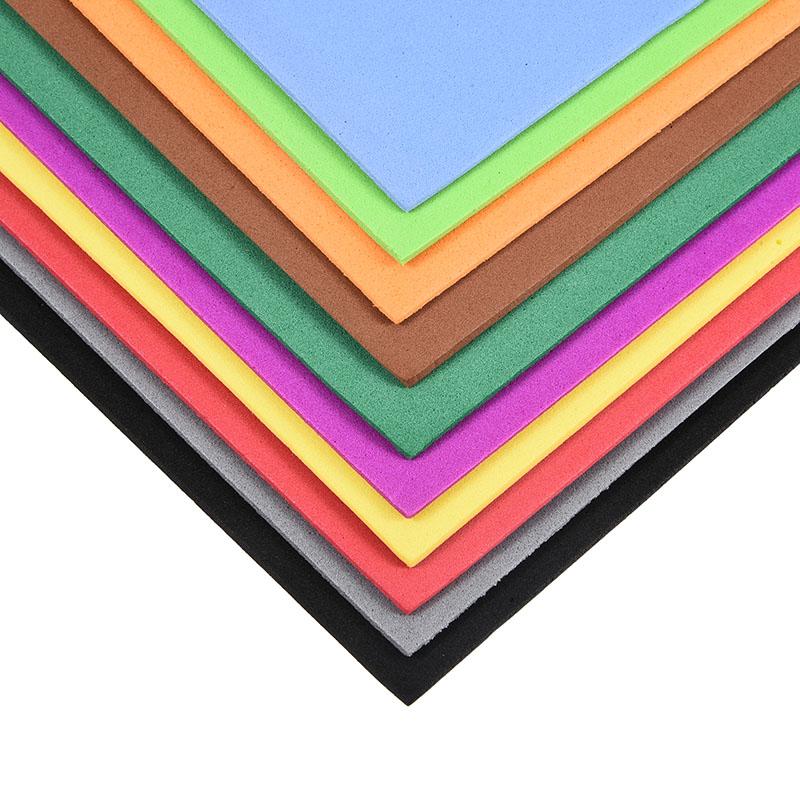 10pcs 8x12 Inch 1.8mm Thickness EVA Foam Paper Colorful EVA Foam Sheetsfor Sponge DIY Handcraft Multicolour Flower Prop Party