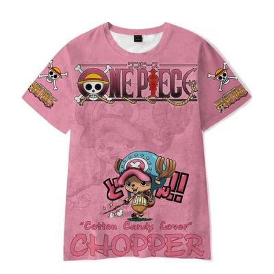 New One Piece Series Couple's Summer Casual T-shirt 3D Digital Printed T-shirt