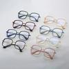 Large Square Frame Woman Glasses Girl Transparent Reading Glass High-definition Anti-blue Light Computer Eyeglass