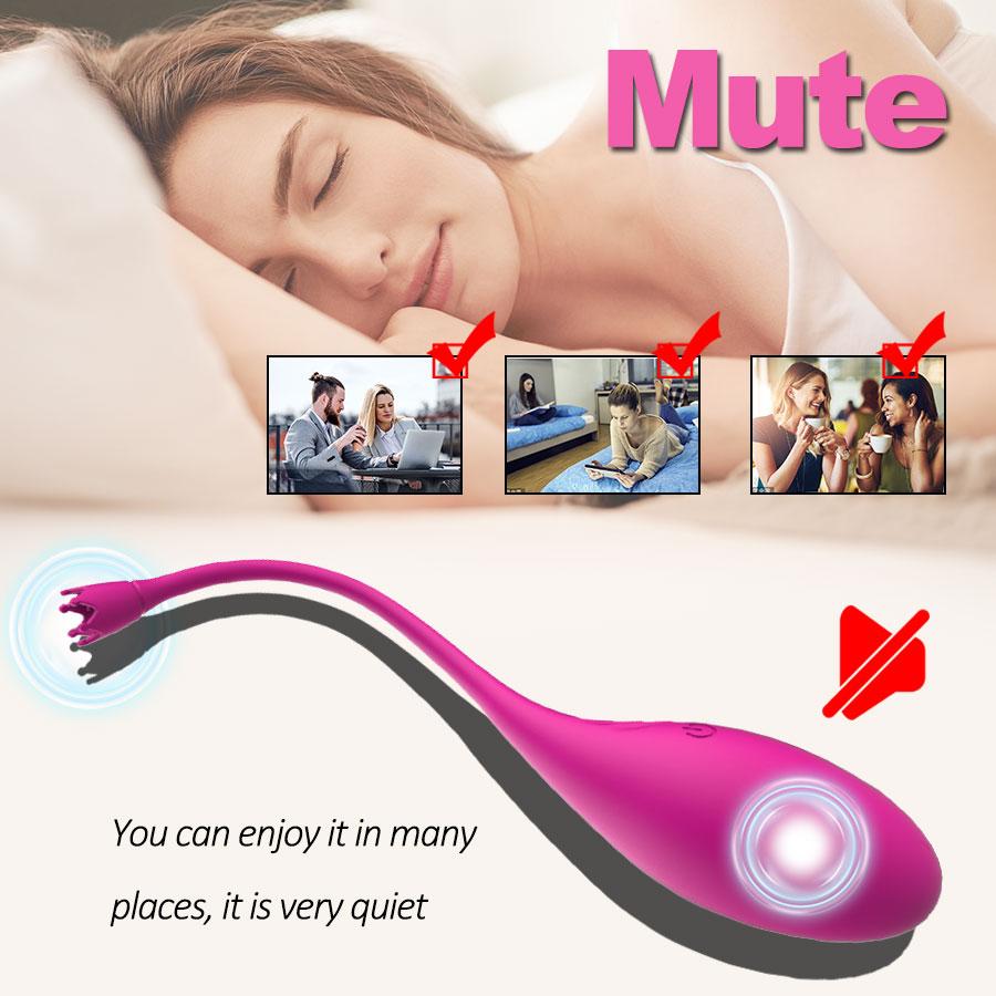 Bezdrátové dálkové ovládání Vibrační vajíčko napnuté cvičení 10 rychlostí G Spot Clit Vibrační míč pro ženy Sexuální hračky pro dospělé s vaginální stimulací