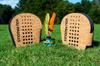 Waboba VOLI Paddle Game Rethinking Outdoor Games Backyard Set 2 Wearable Paddles and 1 Extra Large Shuttlecock - - Includes