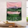 Hand-painted Oil Painting Cute Landscape Pattern Hanging Cloth Home Wall Decoration Tapestry Bedroom Living Room Tapestry