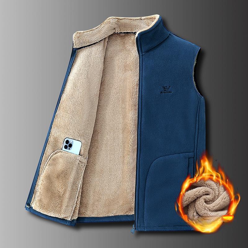 Men Warm Waistcoat  Vest Men's  Sleeveless Coat Men Winter Vest