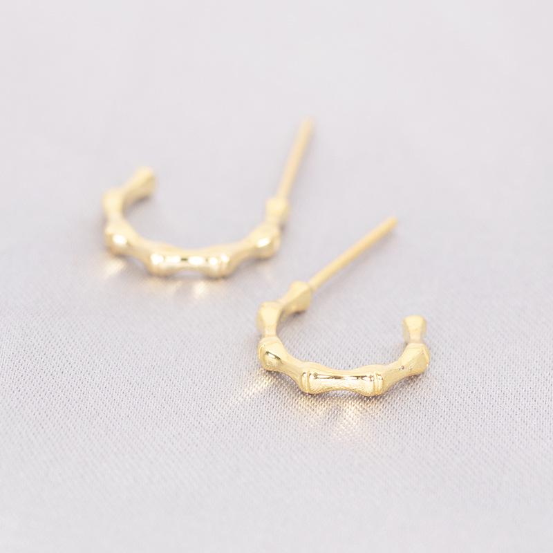 Modne koreańskie kolczyki sztyfty ze srebra s925: Prosty geometryczny design dla kobiet - 25 najlepiej sprzedających się stylów