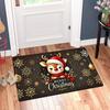 Christmas Reindeer Doormat, Non-Slip Machine Washable  Low Pile Rug for Entryway Kitchen Living Room Bedroom Holiday Decor