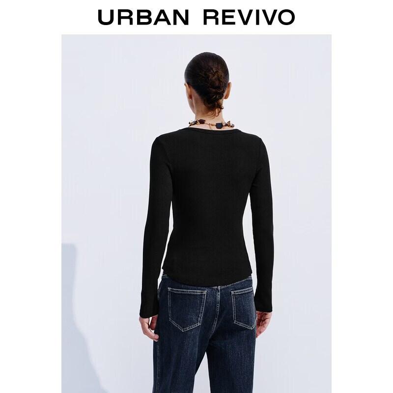 UR Women's Slim-Fit Short-Length Long-Sleeve T-Shirt