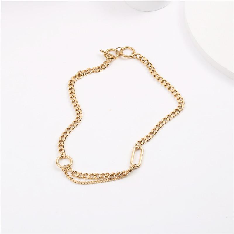 Jewelry Pvd Gold Plated Stylish Cuban Link Chain Necklace Trendy Jewelry Fashion Jewelry