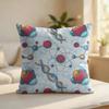 Chemistry Printed Pattern Cushion Cover Silky Short Plush Invisible Zipper Dustproof Sofa Pillow Case For Home Decor