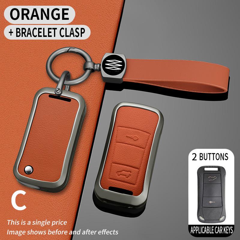 Kompatibilní sada krytů klíčů pro Porsche Cayenne 2006-2009 Sklápěcí dálkový ovladač