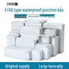 Outdoor ABS Waterproof Plastic Junction Box for Monitoring and Terminal Connections