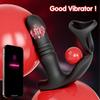 APP Control Vibrator for Men Male Thrusting Vibartor Prostate Massager Delayed Ejaculation Cork Ring Butt Plug Sex Toy for Adult