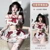 New cute strawberry set erotic underwear split sexy pure desire wind lure