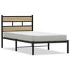 VidaXL Metal Bed Frames Without Mattress Sonoma Oak 90x200 Cm 4017095