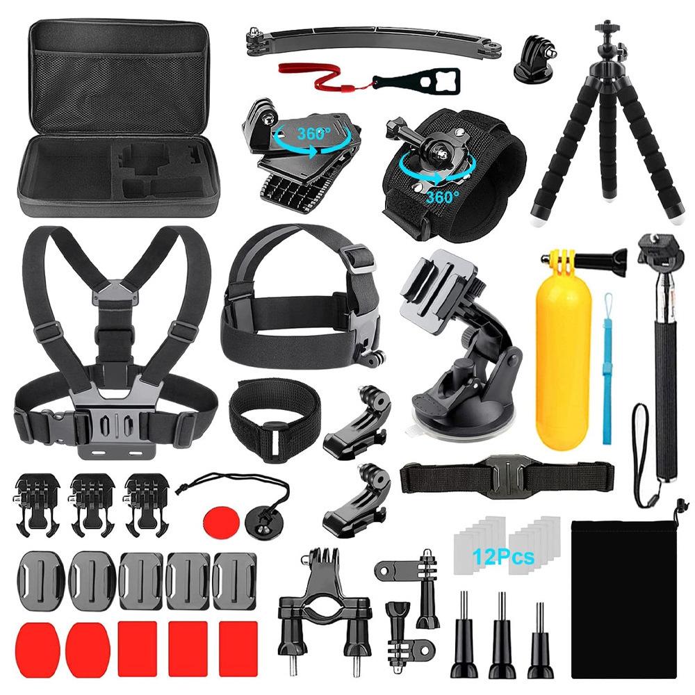 50-in-1 GoPro & DJI Osmo Extrem-Sportkamera Zubehörset für Berg, Hund & kleine Ameise