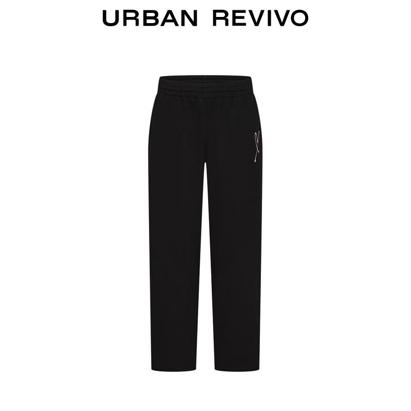 UR Men's Elastic Waist Cotton Wide-Leg Pants