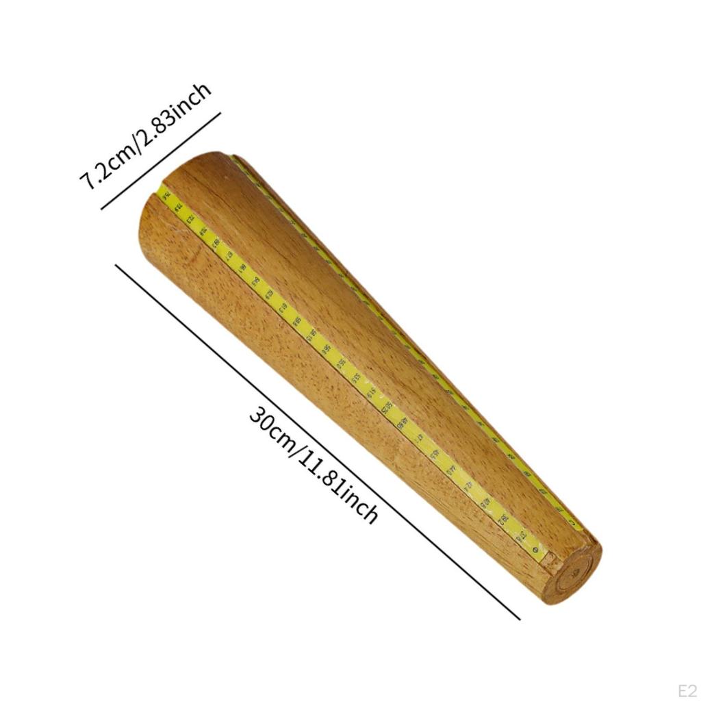 Wood Bracelet Mandrel Rod Sizing Adjuster Practical Round Shaped Bangle Shaper Jewelry Making