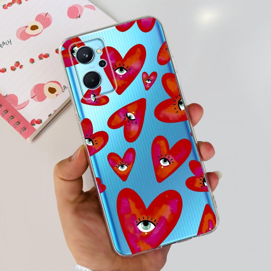 For Realme 9i Case RMX3491 New Fashion Painted Cover Clear Silicone Soft TPU Phone Case For Realme 9i 5G RMX3612 Realme9i Fundas
