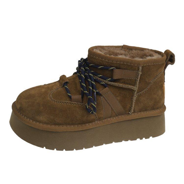 

Winter exclusive! These boots are so beautiful, warm and comfortable, round head artificial plush artificial plush 40