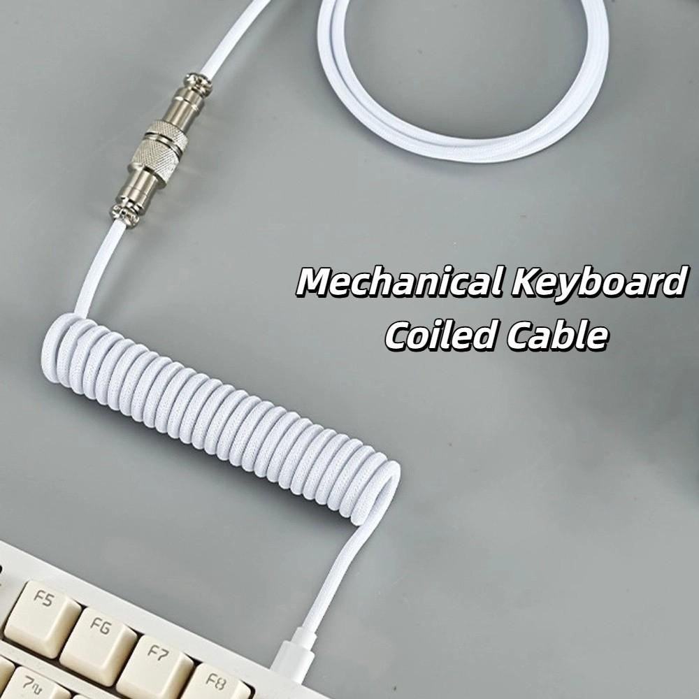 USB Port a Mechanical Keyboard Type C USB Cable Mechanical Keyboard Coiling Cord  Desktop Computer