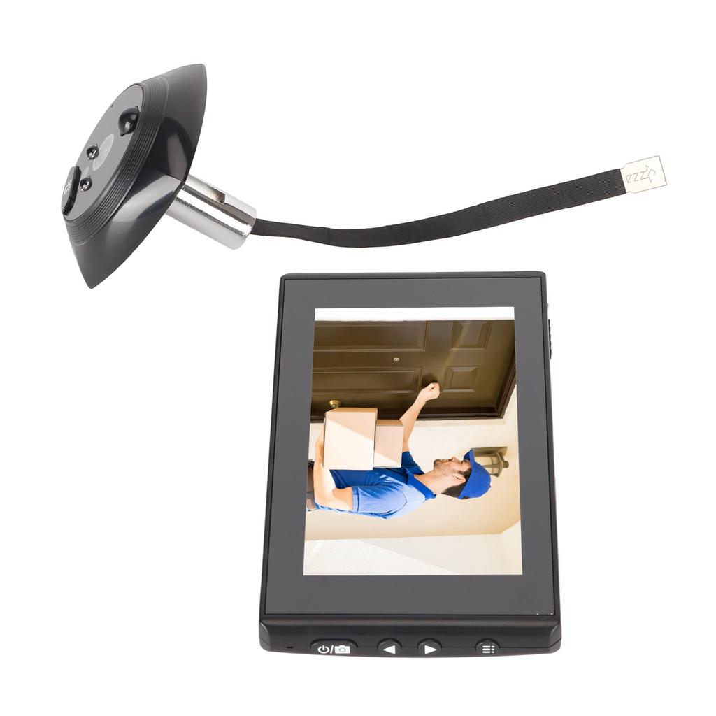 4.5in Peephole Camera 1080P Night Vision Motion Detection 160 Degrees Wide Angle Video Doorbell