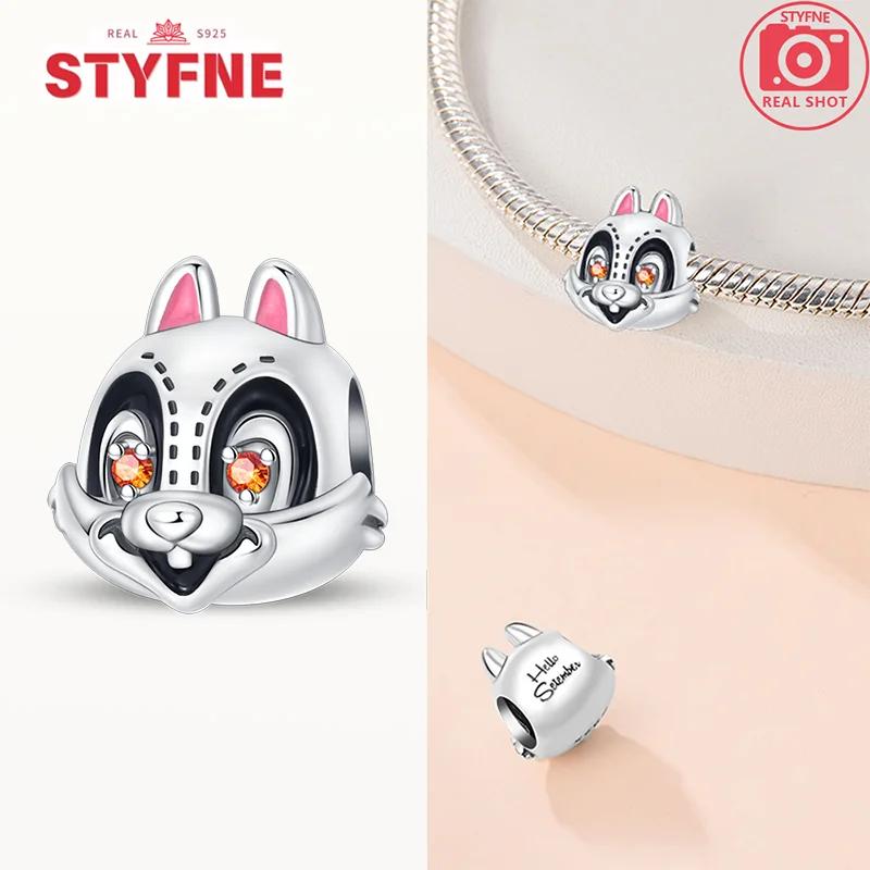 Genuine Copper Autumn Maple Leaf Squirrel Charm Beads Fit Genuine Original Bracelet Diy Premium Jewelry Gifts For Women Making