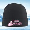 New I Am Enoughdecorative Words Unisex Women Unisex Knitted Hat Beanie Pullover Cap Winter Thermal Warm Christmas Outdoor Cycling