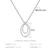 Nuovi accessori europei e americani, catenina per clavicola hipster, collana esagerata rétro a cerchio grande non scolorisce