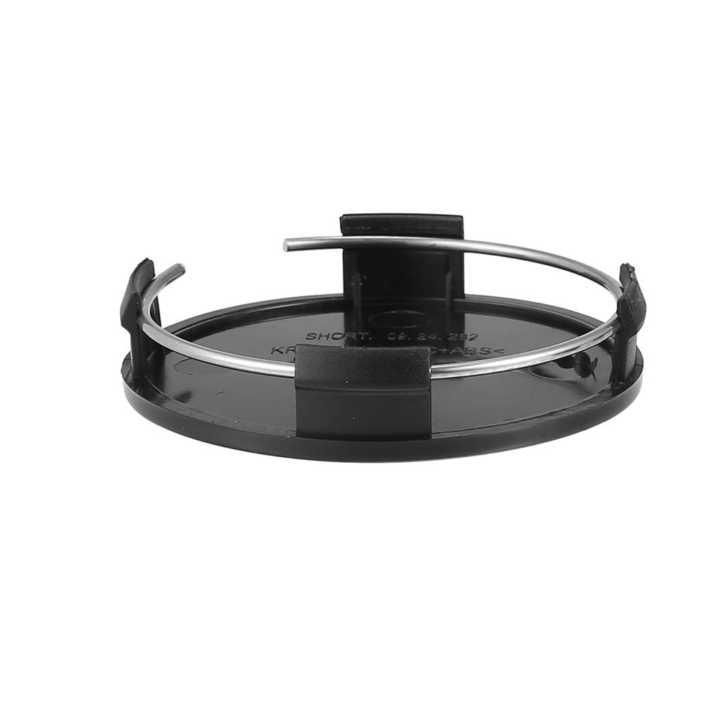 uxcell Universelle Auto Rad Reifen Nabenkappen Abdeckung 65mm Durchmesser 4 Stück Clips 4 Stück Schwarz