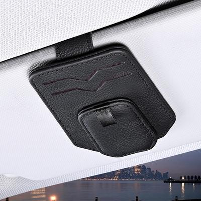Coolicee Car Storage Glasses Card Neodymium Card Genuine Sunglasses Convenient for Car Sun Visor Car Car Glasses Holder Holder, Magnet, Glasses,