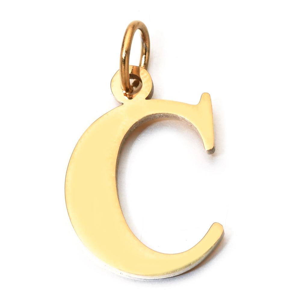 Handmade Stainless Steel English Letter Pendant - Non-Fading Charm