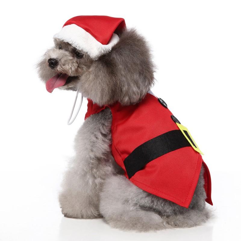 Festive Christmas Dog Outfit Small Breeds - Reindeer Snowman Penguin Themed Two-Legged Costume In Multiple Holiday Colors