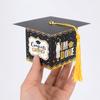 5/10Pcs Bachelor Hat Cap Candy Box Graduation Cookie Gift Packaging Boxes Bag 2023 Grad Congratulation Party Favors Supplies 